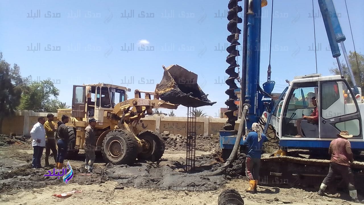 جانب من الأعمال الإنشائية