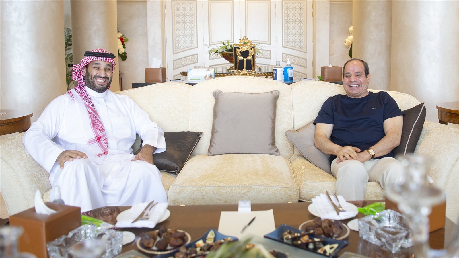 الرئيس عبد الفتاح السيسي و الأمير محمد بن سلمان 