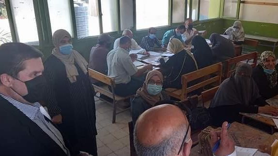 أعمال تصحيح أوراق إجابات الشهادة الاعدادية بسيناء 