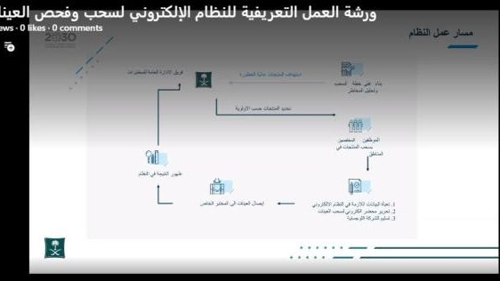 النظام الإلكتروني الجديد لسحب وفحص عينات السلع 