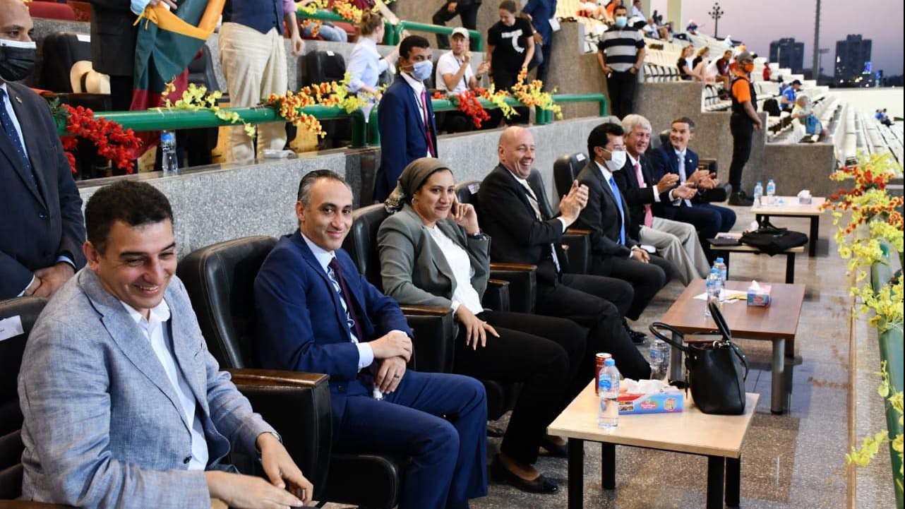 وزير الرياضة يشهد ختام منافسات بطولة العالم للخماسي الحديث