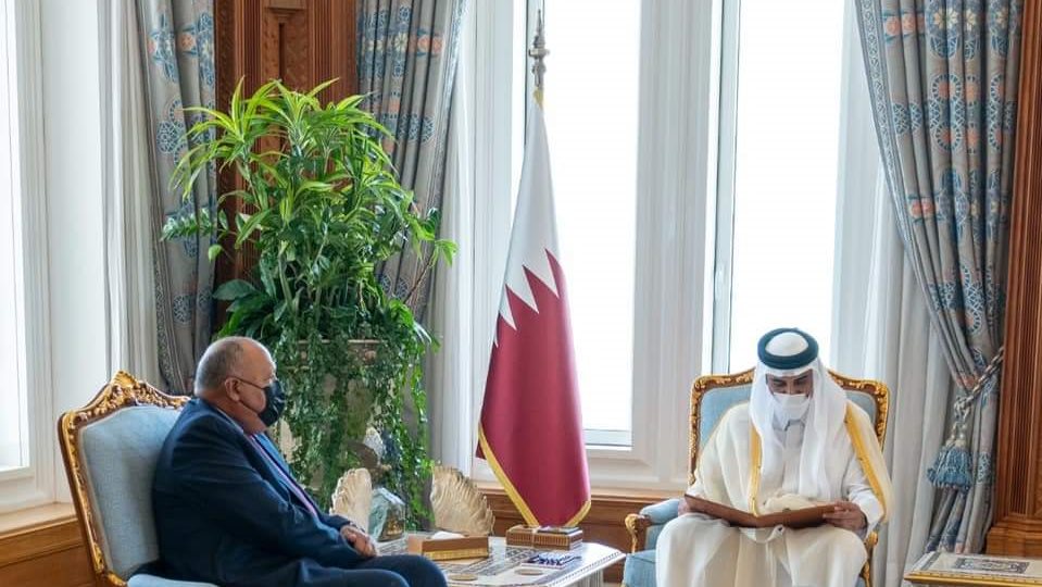 وزير الخارجية يلتقي امير قطر وزير الخارجية يلتقي امير قطر