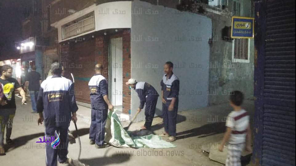 حملة نظافة مكبرة بمدينة الاقصر 
