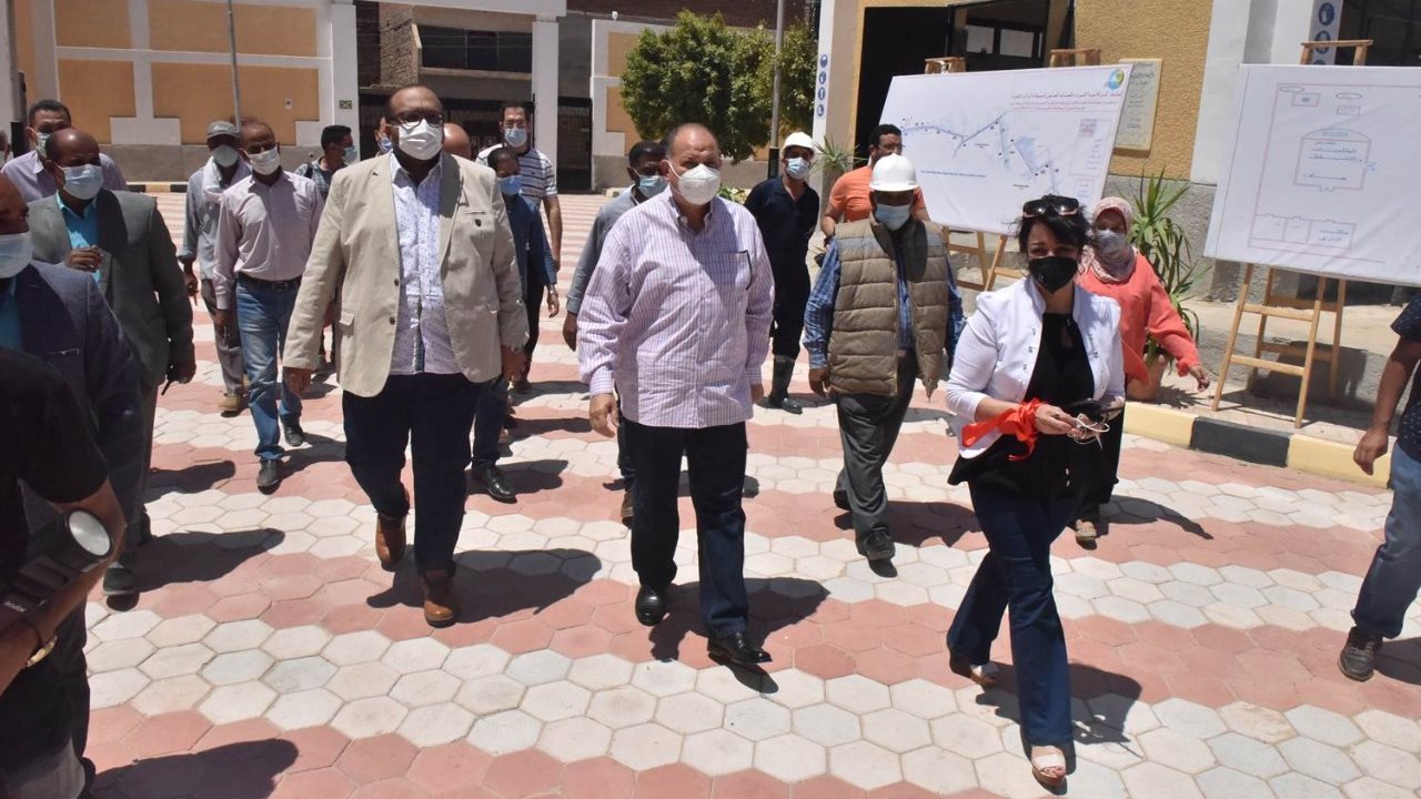 محافظ أسيوط يفتتح أعمال الاحلال والتجديد لمشروع محطة صرف صحي