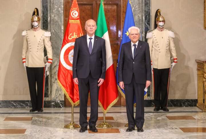 الرئيسان التونسي والايطالي 