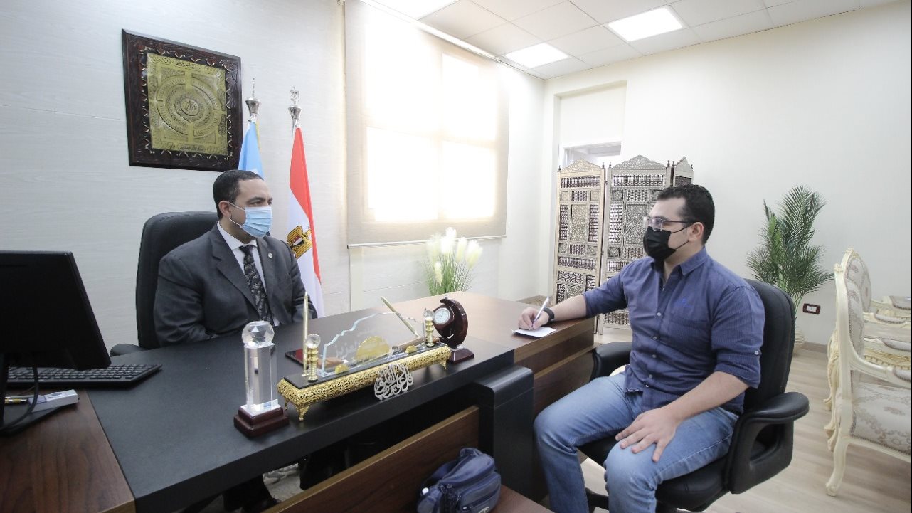 محرر صدى البلد مع اللواء مهندس أحمد عبد العزيز 