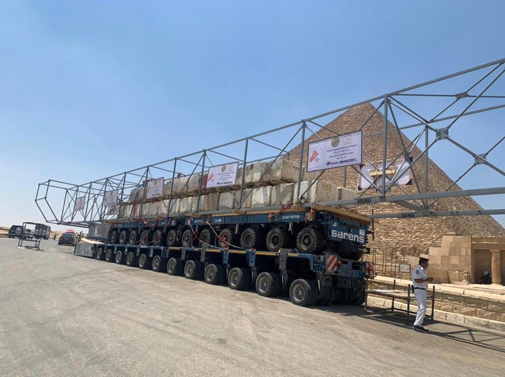 كفاءة أداء العربة المخصصة لعملية نقل مركب خوفو الأولى