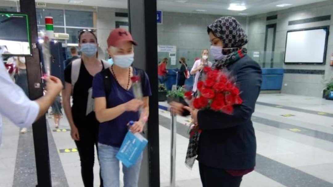 صورة لوصول الرحلة 