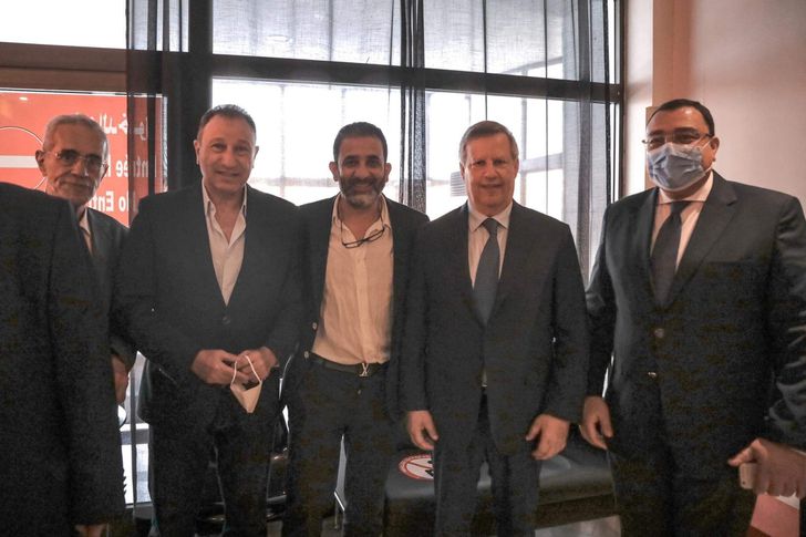 استقبال بعثة الأهلي في تونس