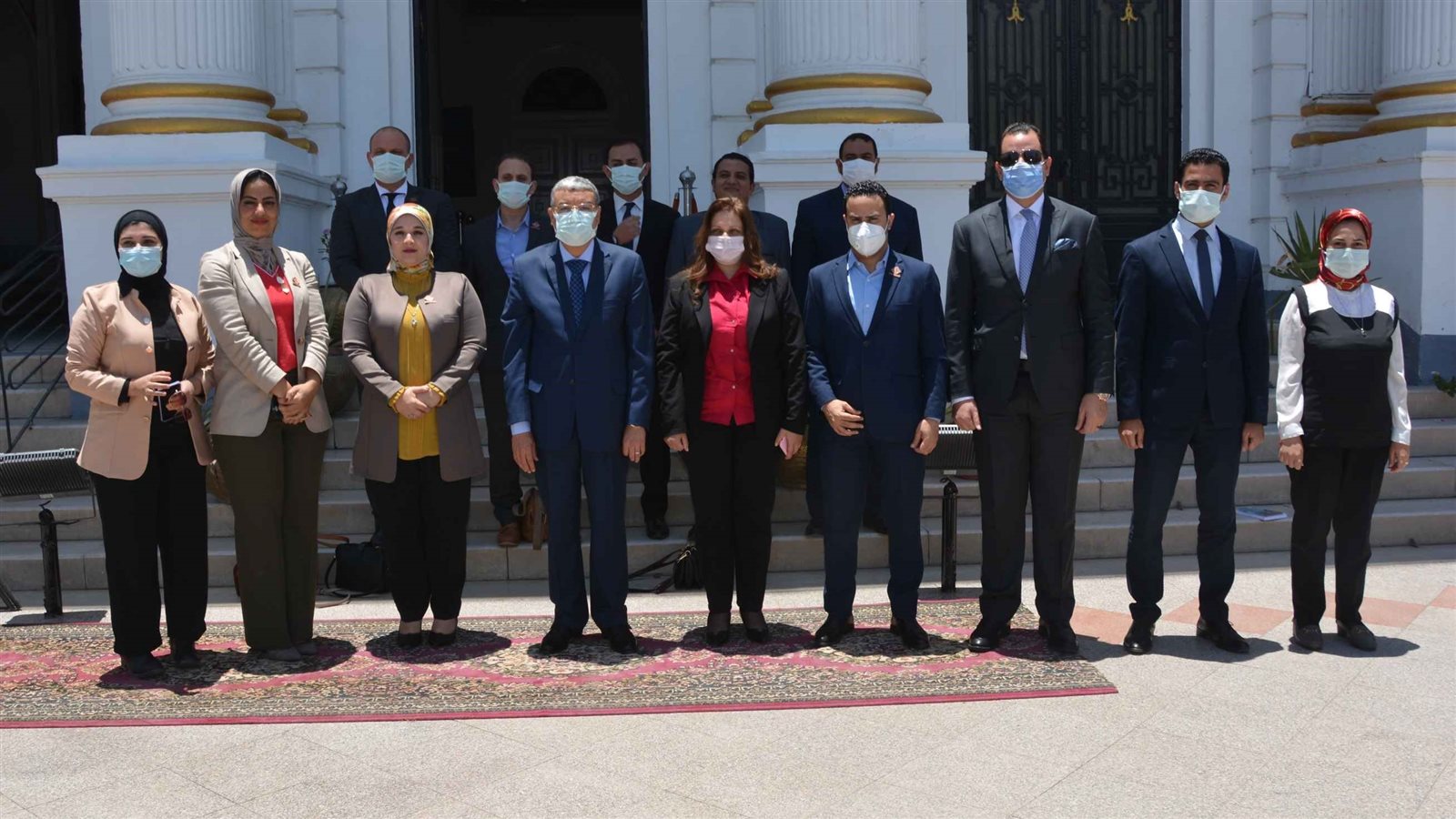 وفد تنسيقية شباب الأحزاب والسياسيين في المنيا 