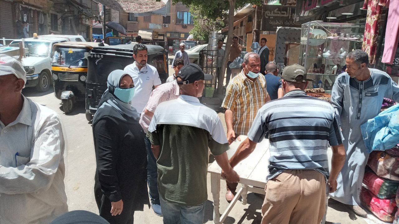 حملة إزالة إشغالات بالقوصية 