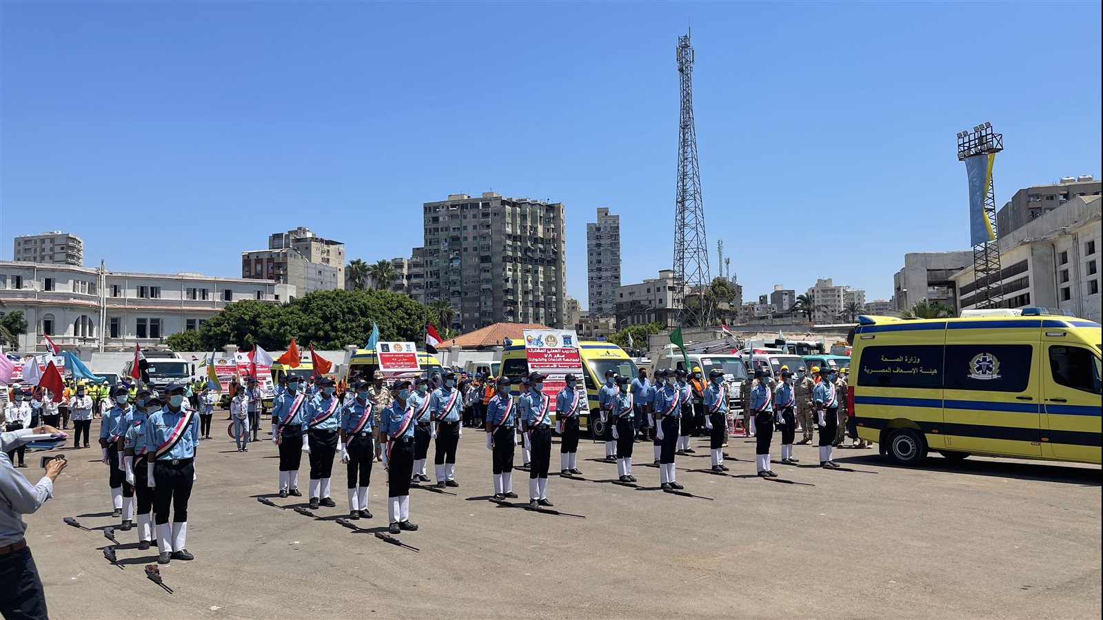 التدريب العملي المشترك لمجابهة الأزمات والكوارث بالمحافظة