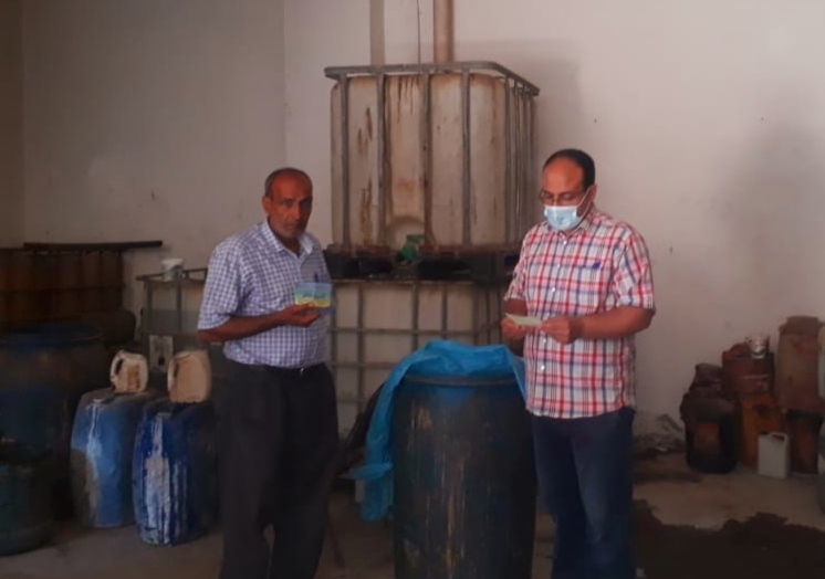 جانب من حملة تموين اجا