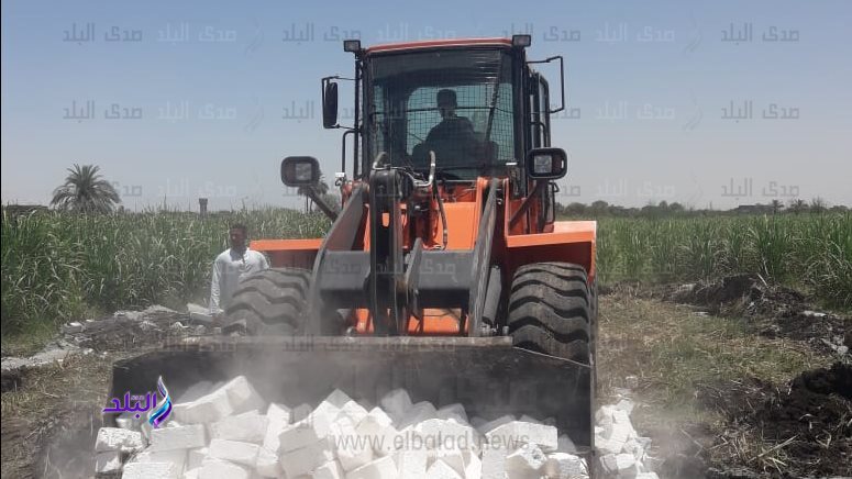 ازالات فى المهد بغرب الأقصر 