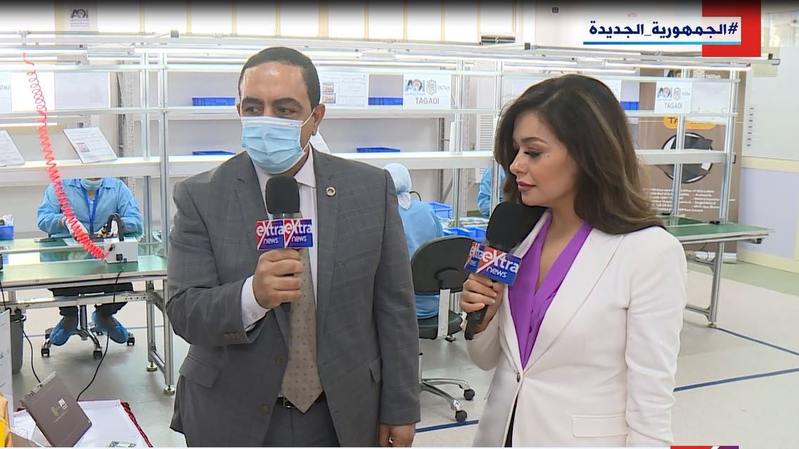 المهندس احمد محمد ، رئيس مجلس ادارة مصنع الالكترونيات