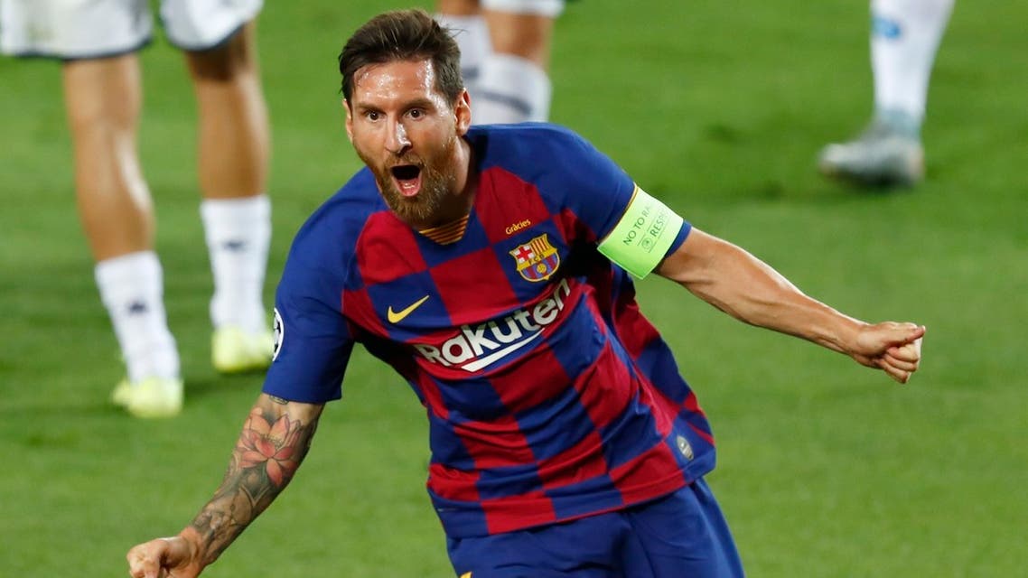 ليونيل ميسي نجم فريق برشلونة