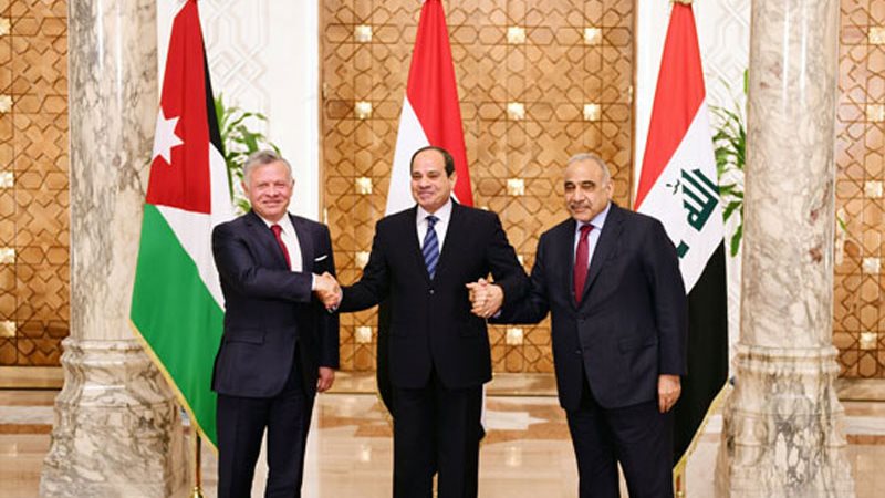 قمة ثلاثية مصرية أردنية عراقية 