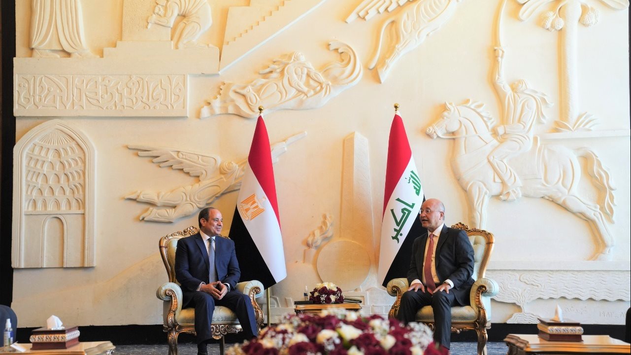 الرئيس السيسي ونظيره العراقي
