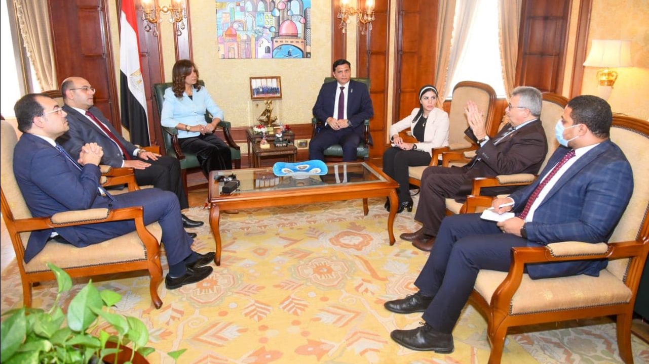 لقاء وزيرة الهجرة بوفد من حزب حماة الوطن