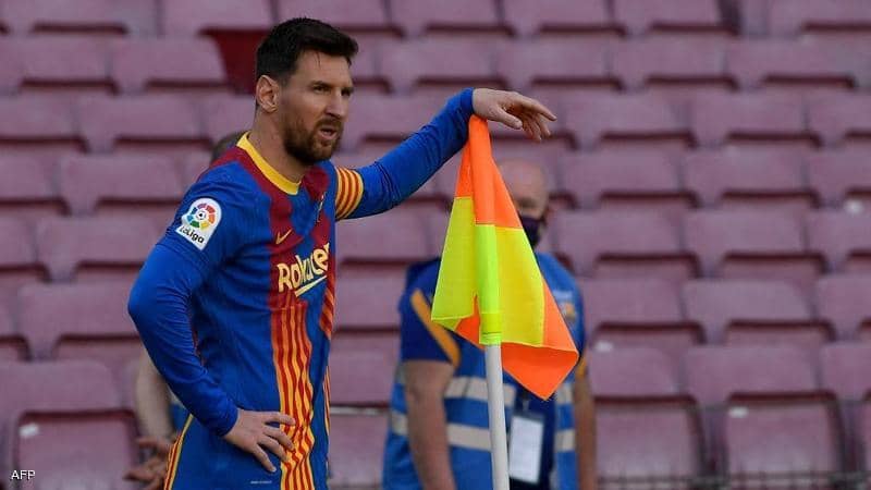 ليونيل ميسي لاعب فريق برشلونة