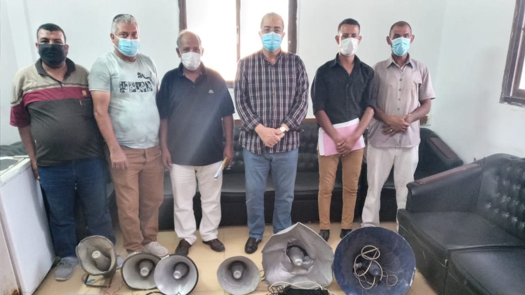 التحفظ على مكبرات الصوت بالإسكندرية