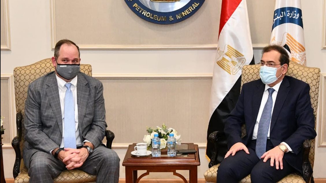 وزير البترول والثروة المعدنية يستقبل وفد شركة أباتشى العالمي