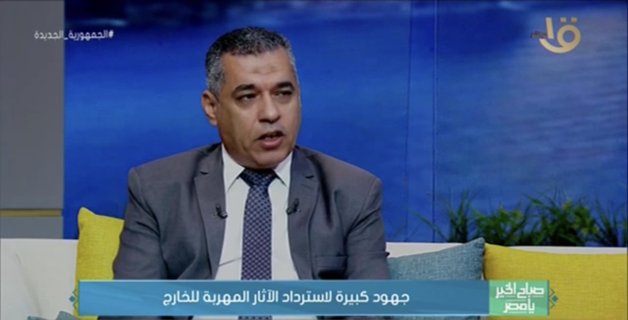 الدكتور شعبان عبدالجواد، مدير إدارة الآثار المستردة بوزارة ا