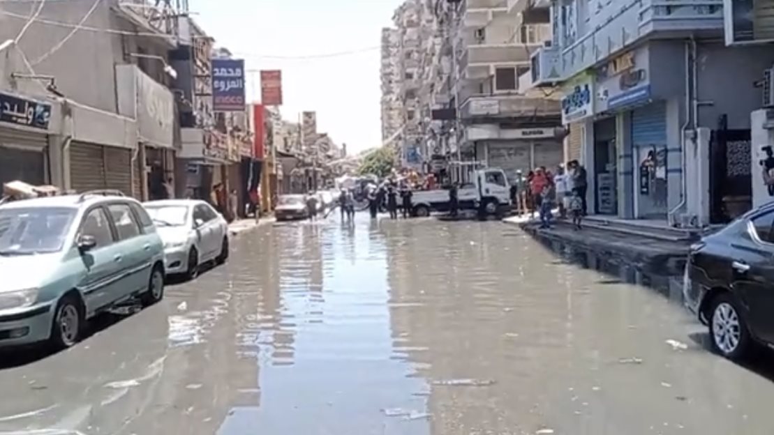 هبوط أرضي شرق الإسكندرية 