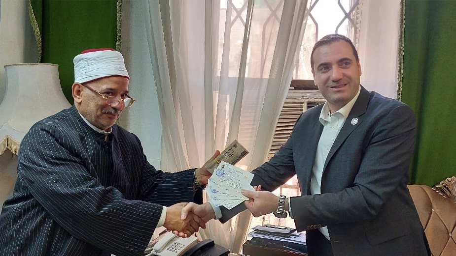 الشيخ محمد خشبة وكيل وزارة الأوقاف يلتقى بالنائب الحمامي