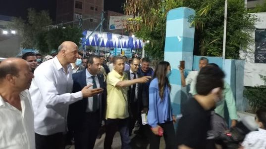 شباب البرلمان أثناء دعمهم لـ هادية حسني قبل اولمبياد طوكيو