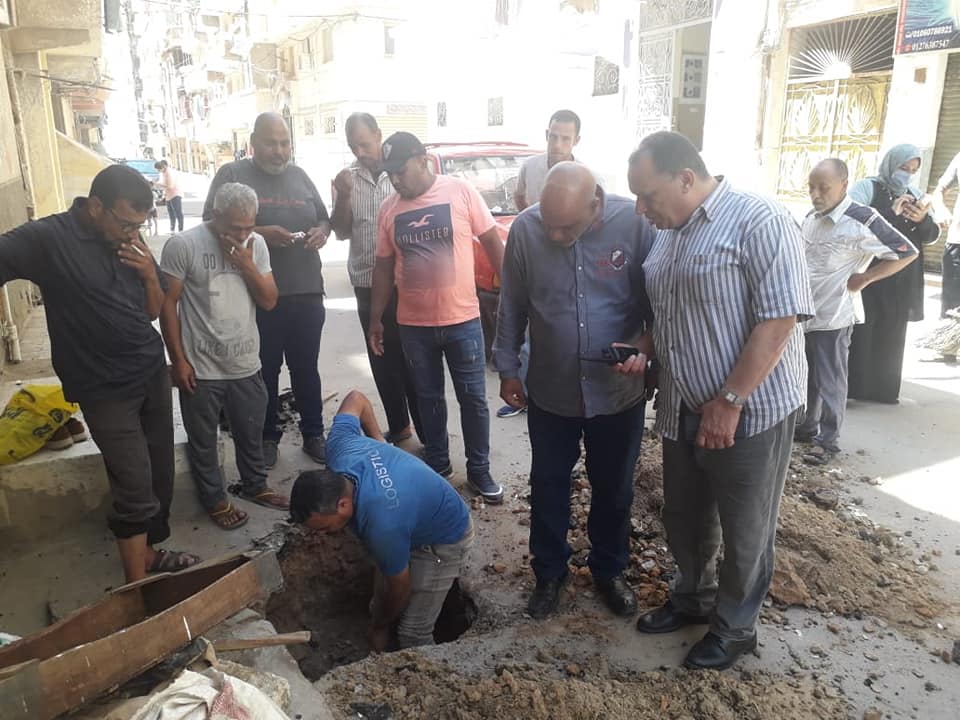 هبوط أرضي بأبوقير