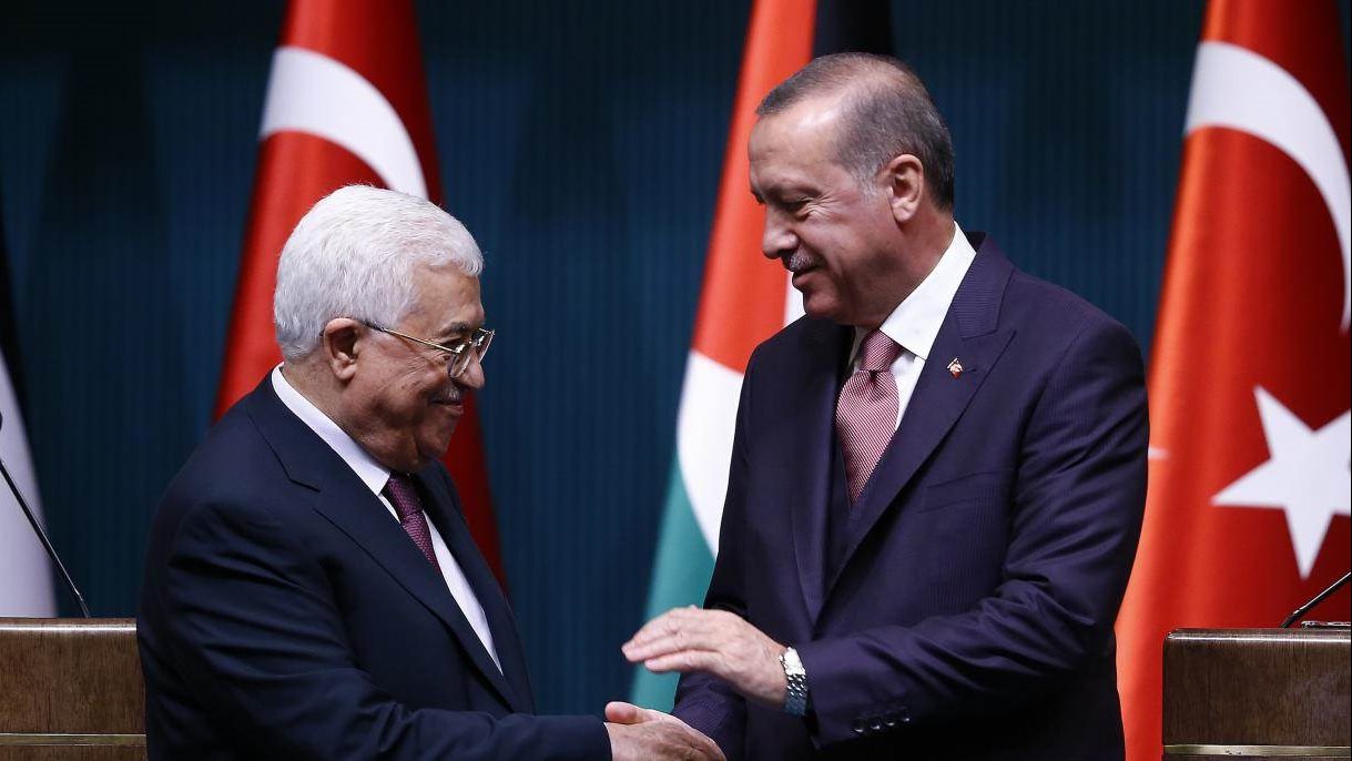 الرئيس الفلسطيني يبحث مع أردوغان الأوضاع في القدس وقطاع غزة