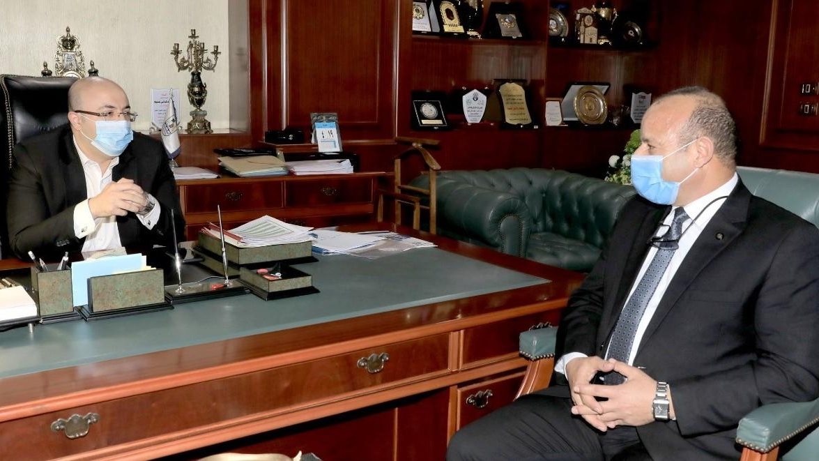 محافظ بني سويف والسكرتير العام 