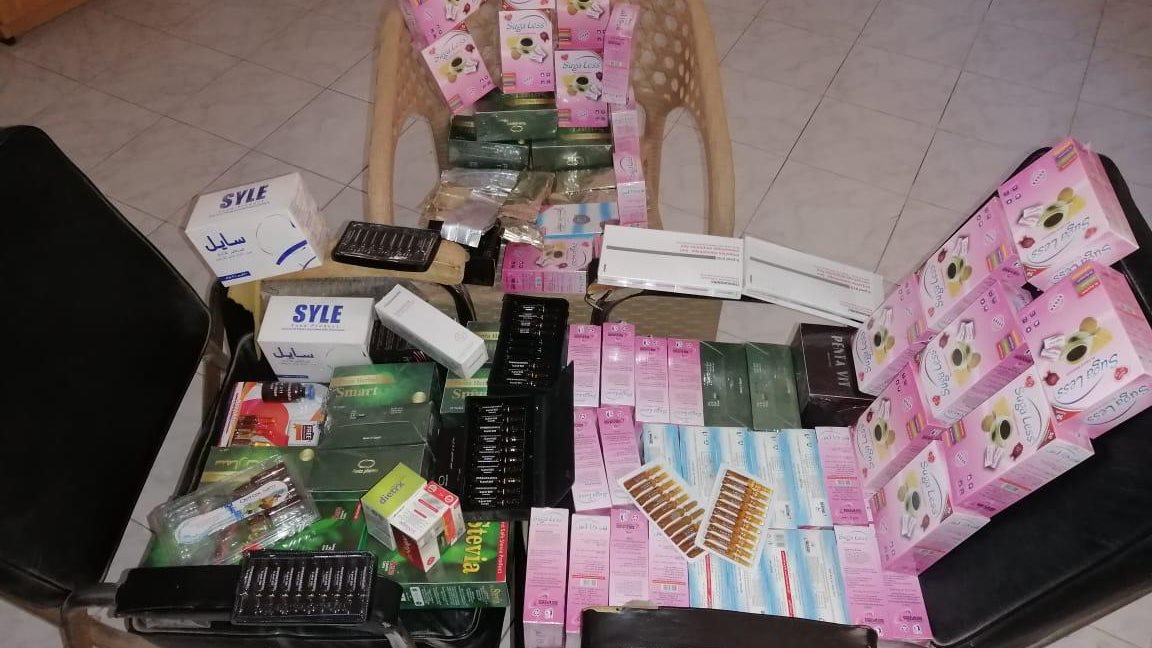 بعض المضبوطات خلال الحملة