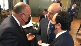 شكري بعد الافطار الجماعي مع نظرائه في بروكسل