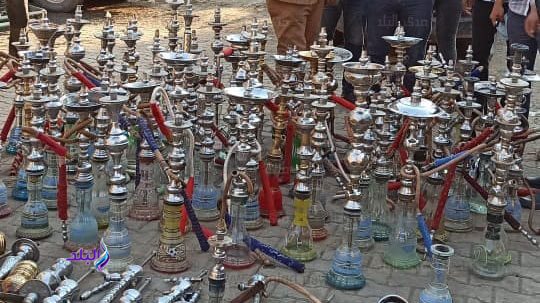 ضبط ٥٠٠ شيشة