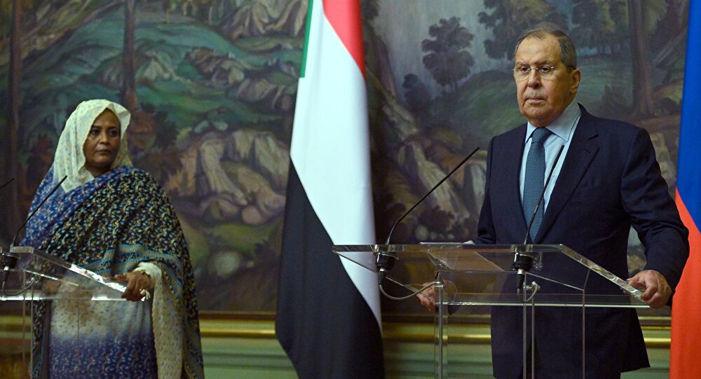 سيرجي لافروف ومريم الصادق المهدي