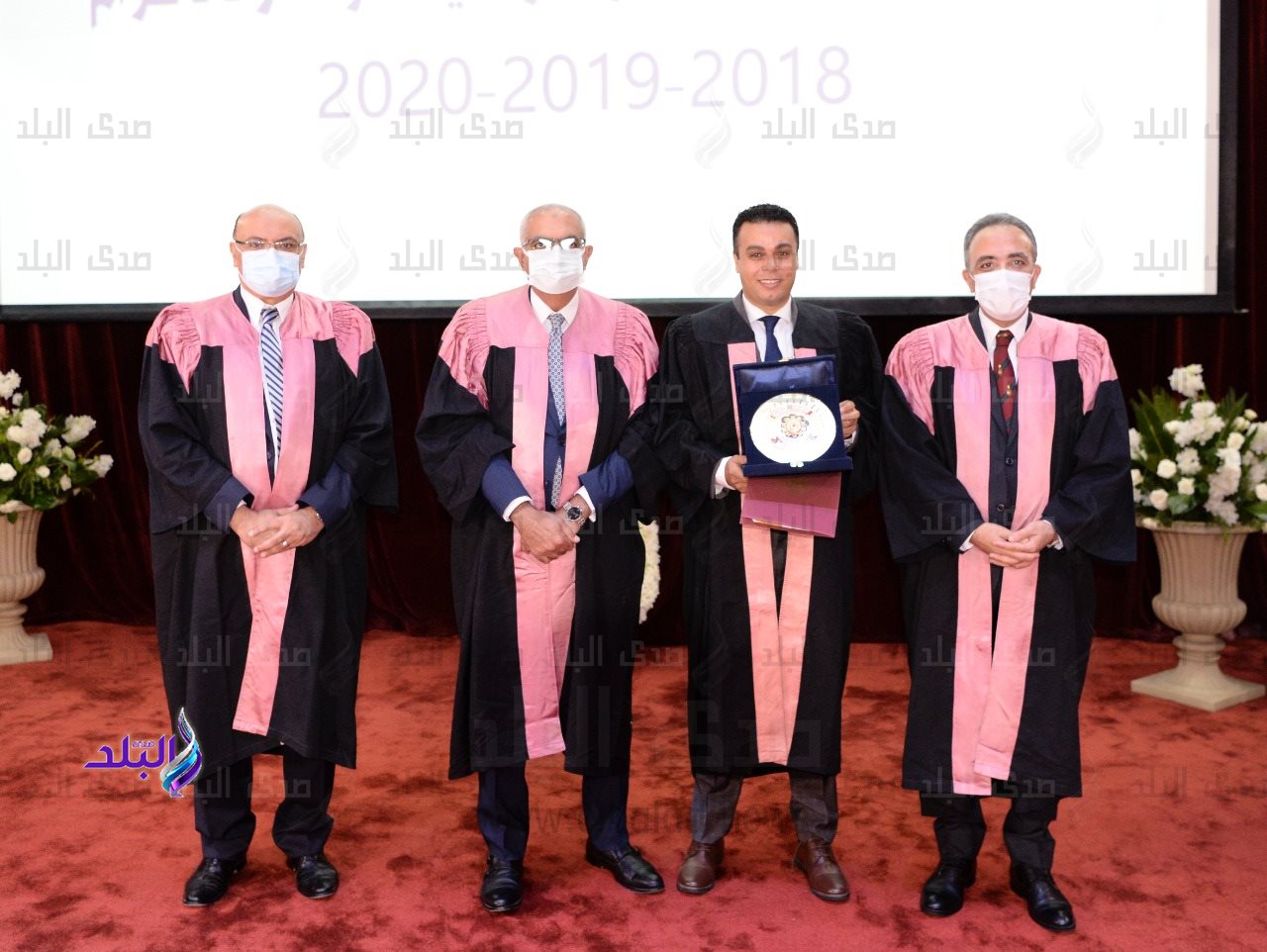 جانب من احتفالية جامعة المنصورة بعيد العلم