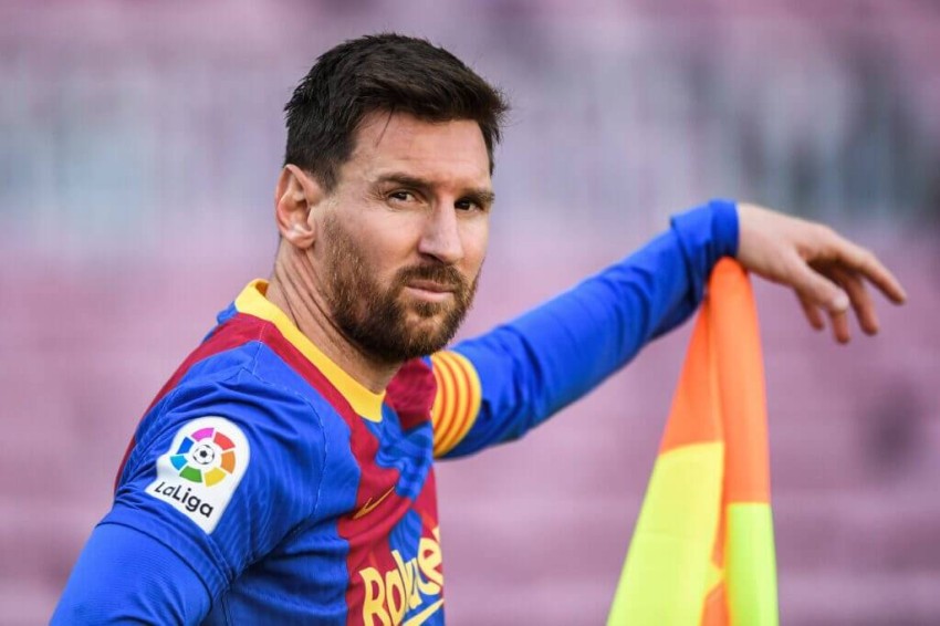 ليونيل ميسي نجم فريق برشلونة