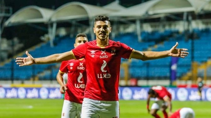 مهاجم النادى الأهلى محمد شريف