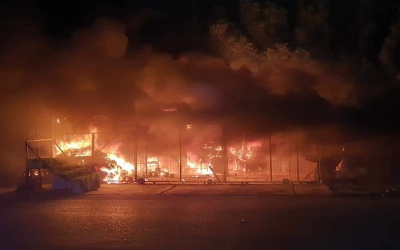 حريق في العراق 