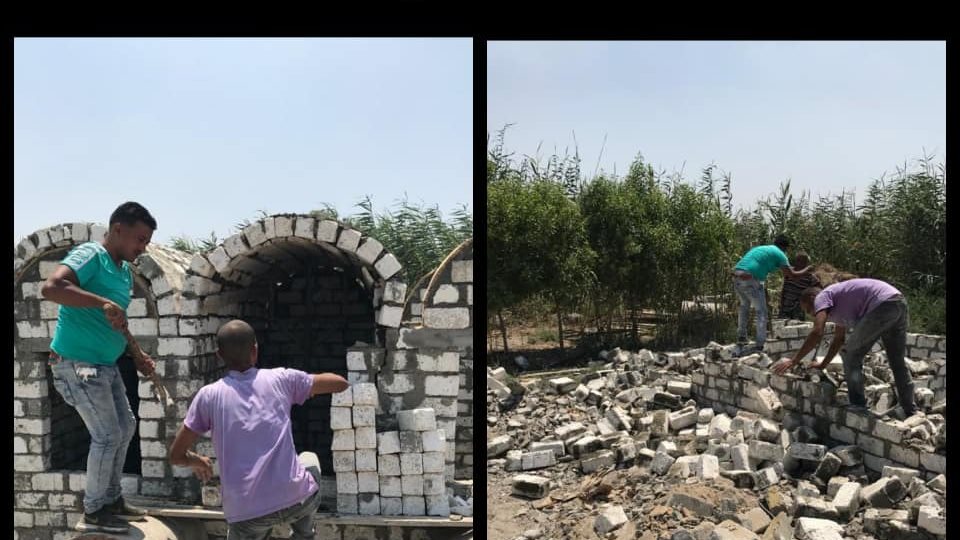 إيقاف أعمال بناء مخالف شرق الإسكندرية