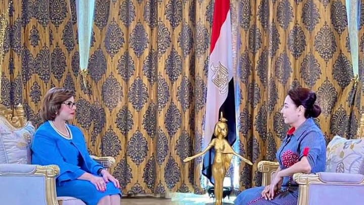 سفيرة مصر في طشقند في لقاء حوراي مع تلفزيون اوزباكستان