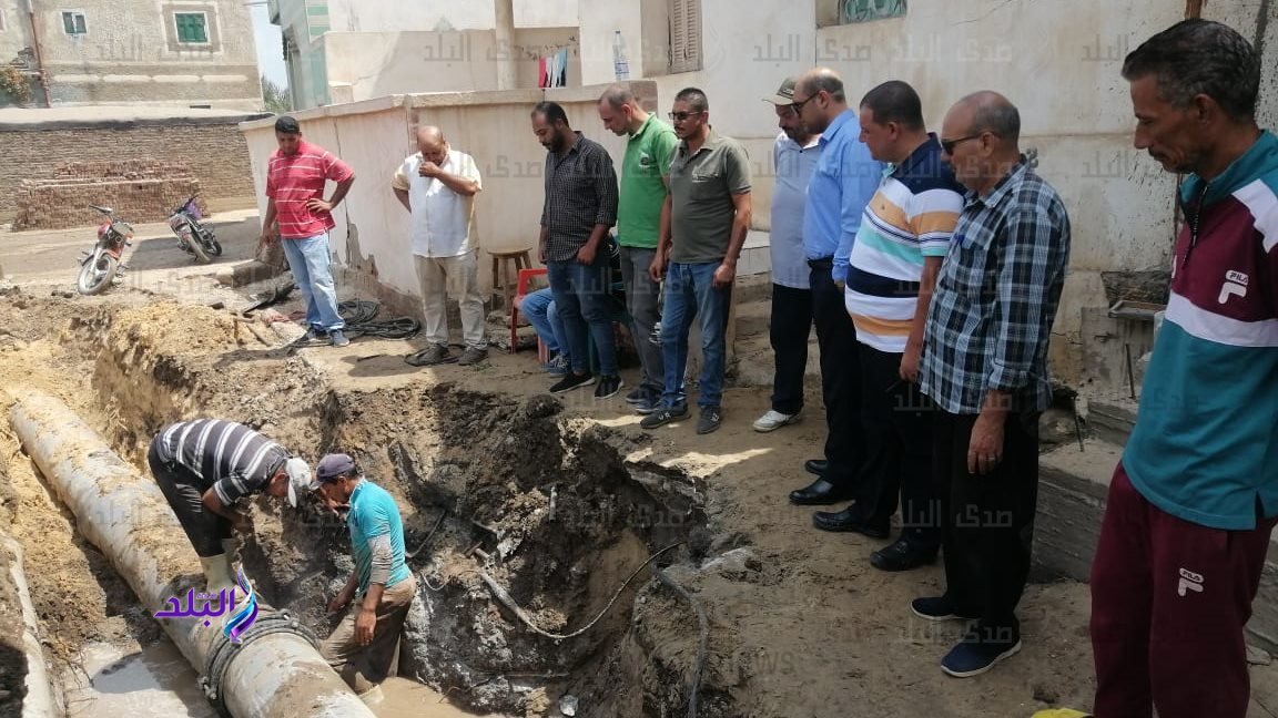 إصلاح خط مياه في بيلا