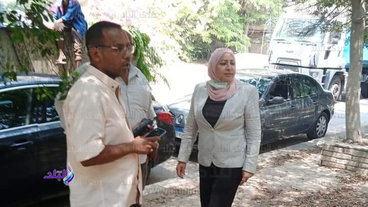 المهندسة جيهان عبد المنعم خلال الحملة