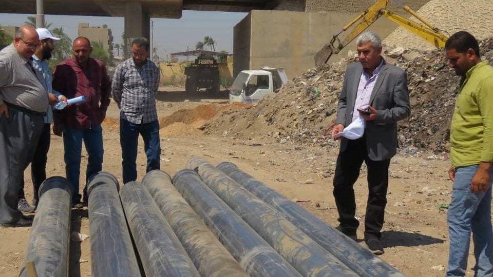 مد وتدعيم خط مياه