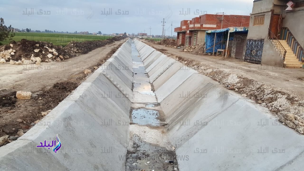 تبطين الترع في كفر الشيخ