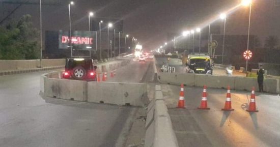 تحويلات مرورية لإنشاء كوبرى سيارات بمحور عدلى منصور