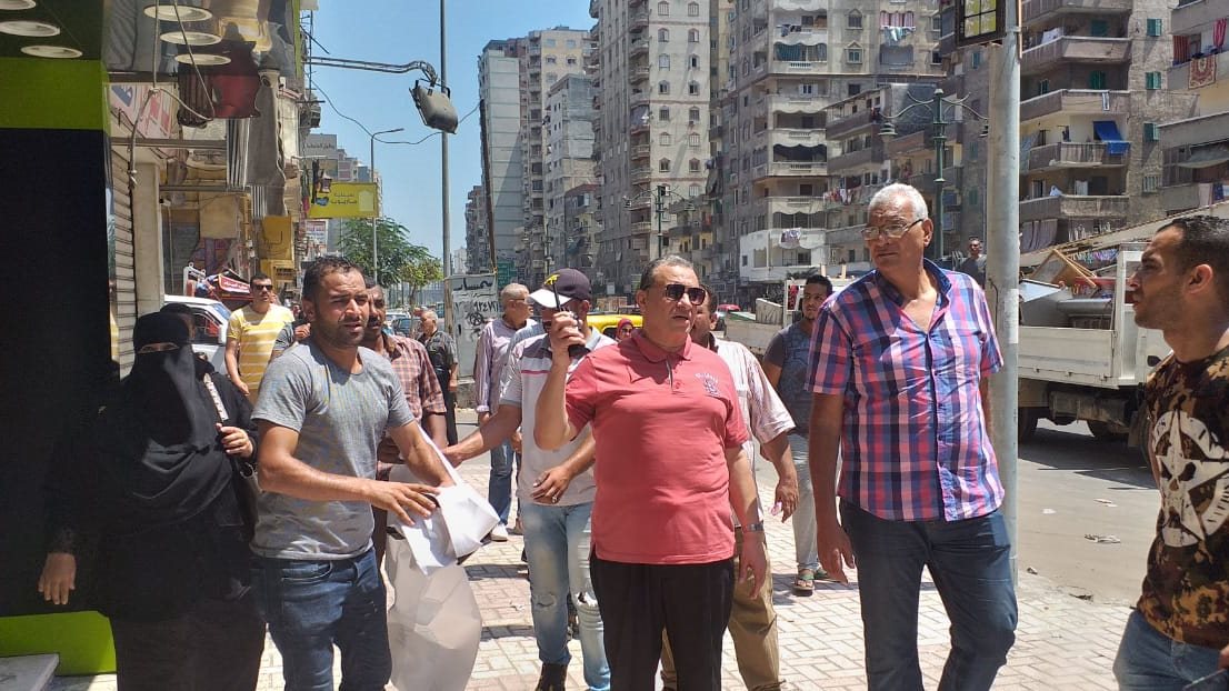 حملة اشغالات بالمنتزة شرق الاسكندرية 