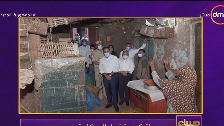 لقاء رئيس الوزراء مع سيدة بالمنوفية 